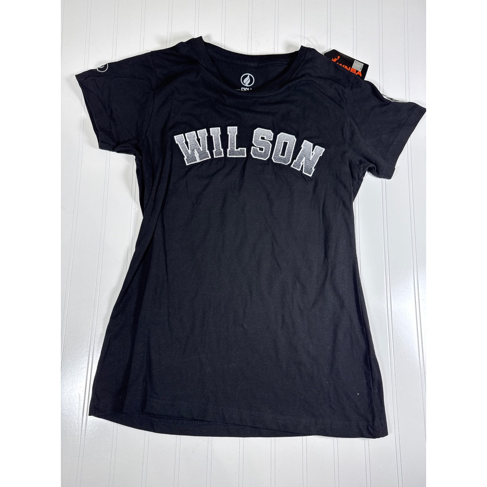 WNBA A'ja Wilson Las Vegas Aces Fisll Black Graphic T-Shirt Size Medium New